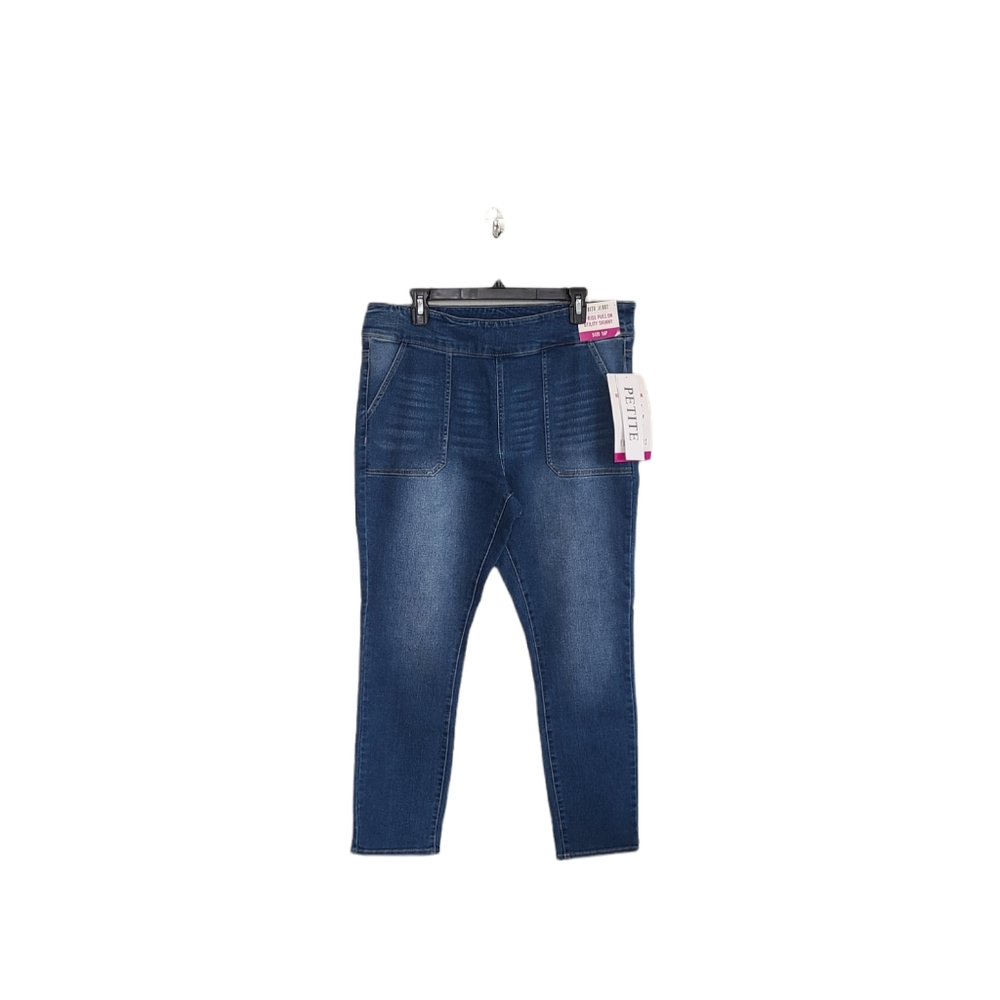 Faith Jeans Hi Rise Pull On Utility Skinny 16p